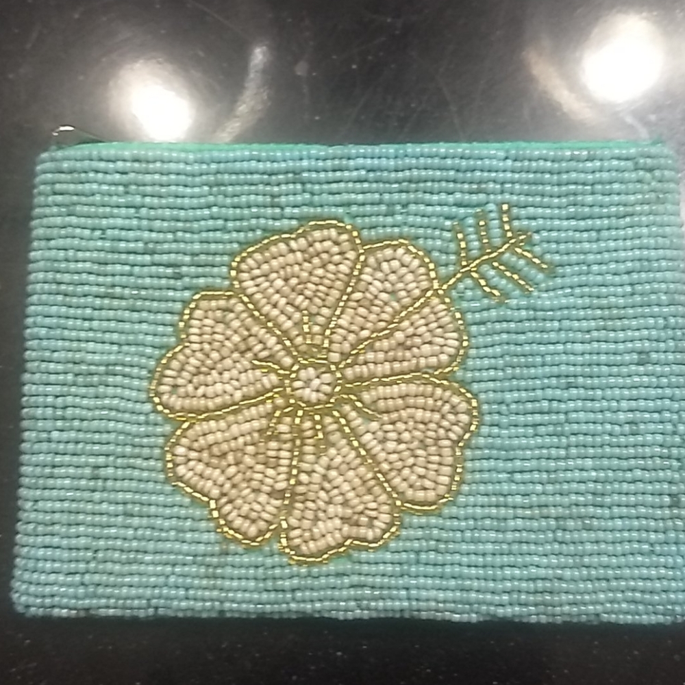 Beaded coin purse